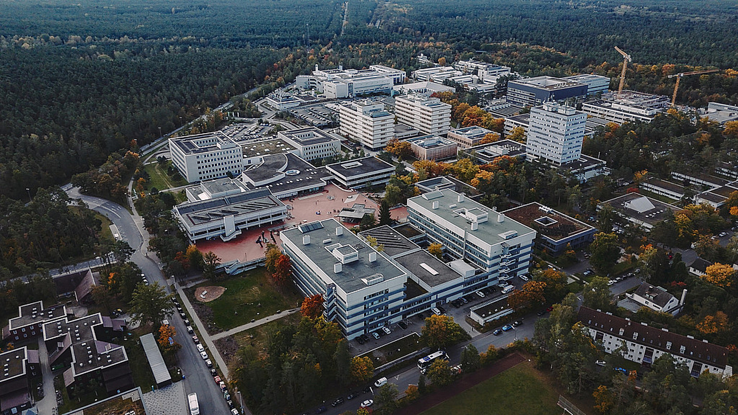 Luftaufnahme: Technische Fakultät der FAU Erlangen-Nürnberg